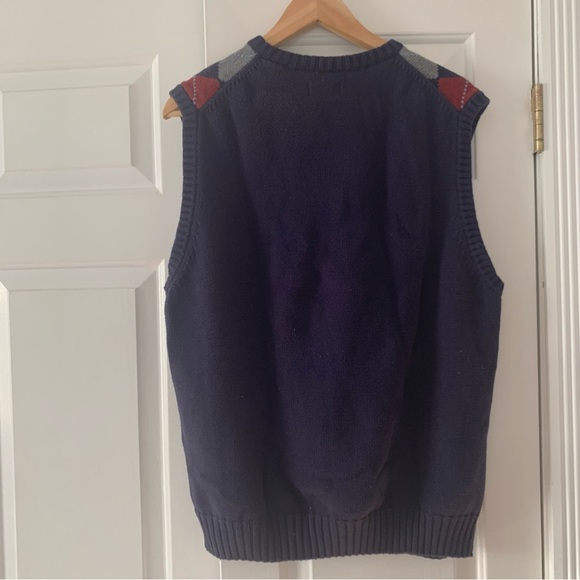 VTG Argyle knit sweater vest by Bass ( G.H. bass & co) Medium mens unisex - Picture 2 of 3